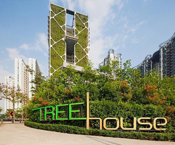 Vườn đứng lớn nhất Thế giới tại tòa nhà Tree House, Singapore