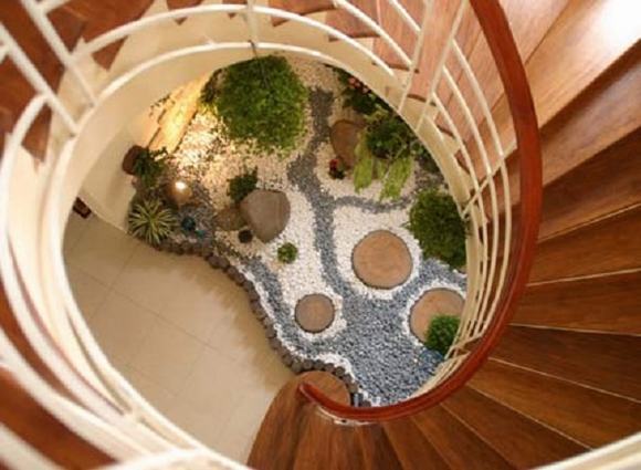 Tiểu cảnh khô gọn gàng, đẹp mắt với đá, sỏi