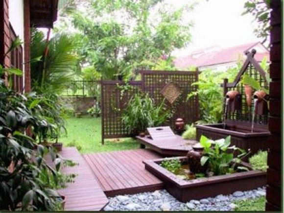 Chắc hẳn bạn sẽ thấy tâm hồn thật tĩnh lặng ở khu sân vườn này