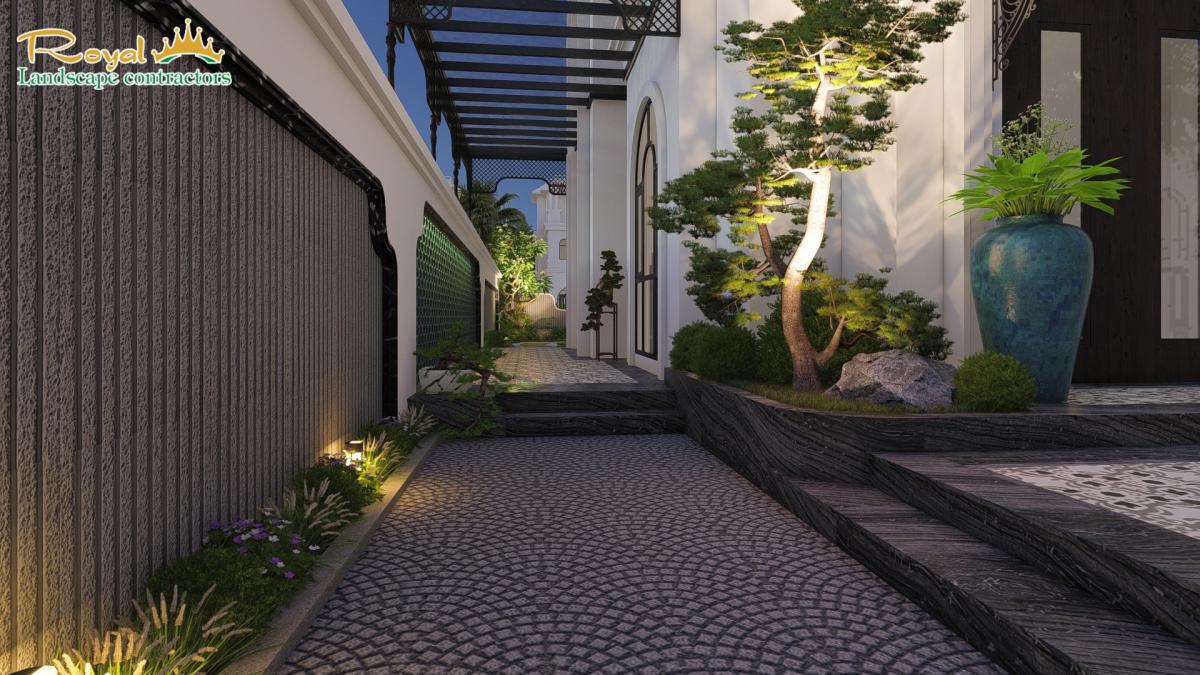 sân vườn phong cách Đông Dương