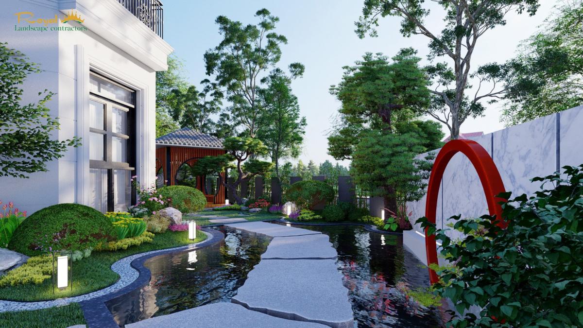 cảnh quan sân vườn hợp phong thủy