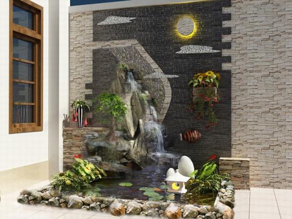 Thiết kế và thi công tiểu cảnh tường nước