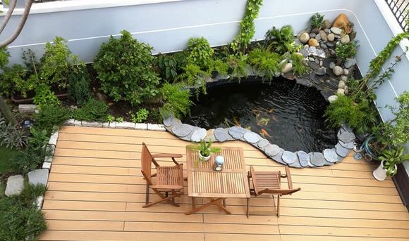 Chi phí quyết định nhiều yếu tố trong khi thi công hồ cá Koi