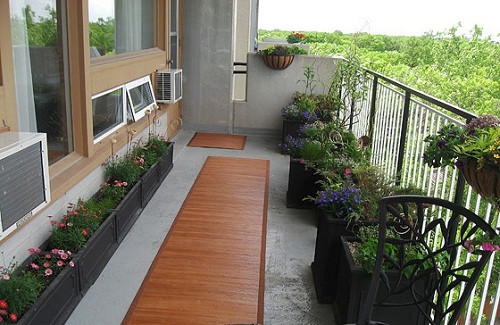 Mẫu tiểu cảnh ban công hành lang đẹp