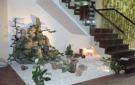 Mẫu tiểu cảnh cầu thang tại Hải Phòng đẹp