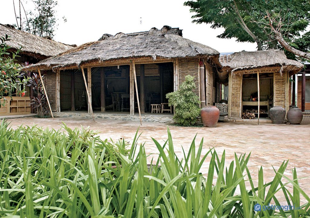 sân vườn “chuẩn” làng quê Việt