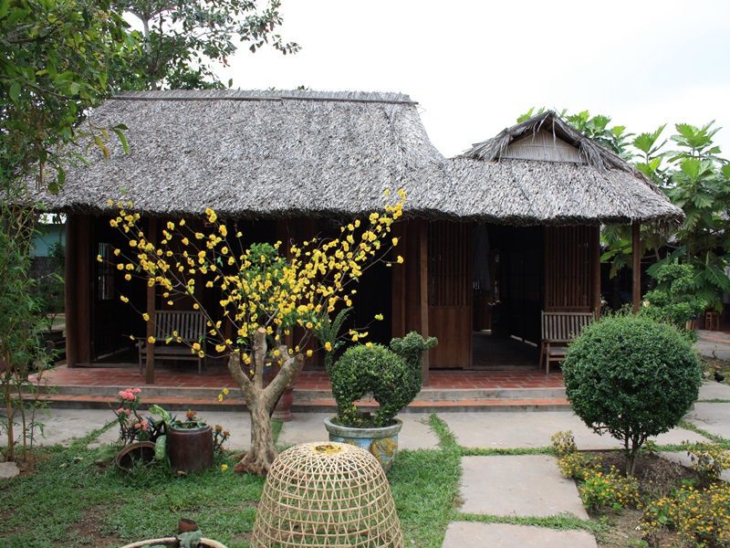 sân vườn “chuẩn” làng quê Việt