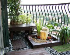 Thiết kế tiểu cảnh ban công chung cư đẹp