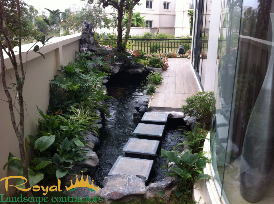 thi công hồ cá koi tại Hải Phòng đẹp 